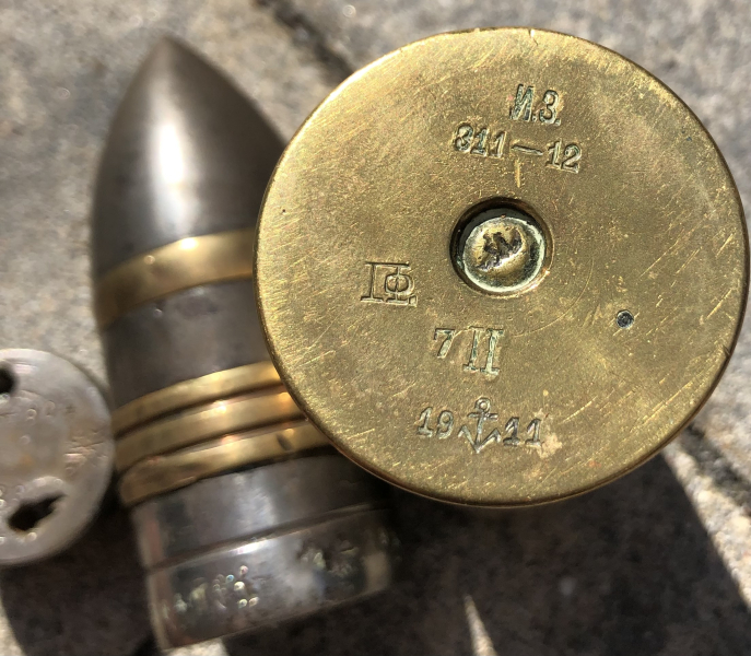 Russische 37mm Hotchkiss Deko-Patrone WK1 Marine – image 3