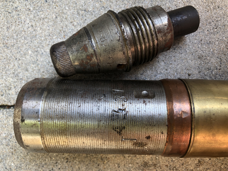 Russische 45mm Deko-Patrone Spreng WK2 – Bild 2