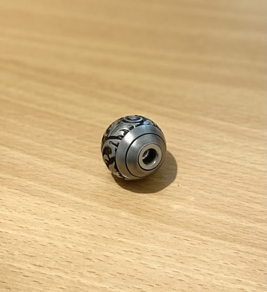 KAMMERGRIFFKUGELmit stilisiertem Hubertushirsch - Boule de levier St Hubert – Bild 5