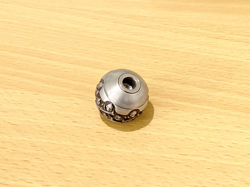 KAMMERGRIFFKUGEL mit Totenkopf - Boule de levier "Skull" – Bild 5