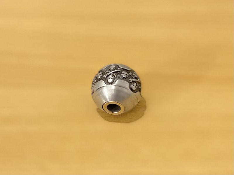 KAMMERGRIFFKUGEL mit Totenkopf - Boule de levier "Skull" – Bild 4