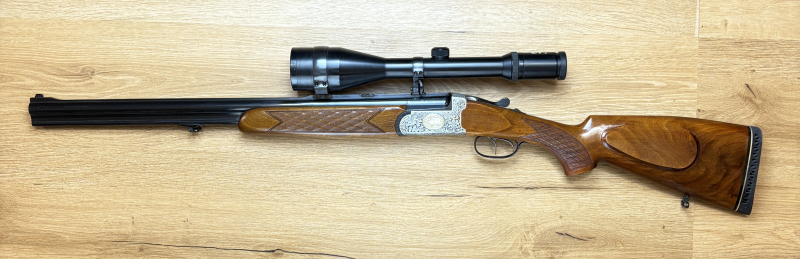 Bockbüchsflinte Antonio Zoli Kal. .222rem + 16/70 inkl. Zielfernohr Kahles Helia L 3-12x56 – Bild 3