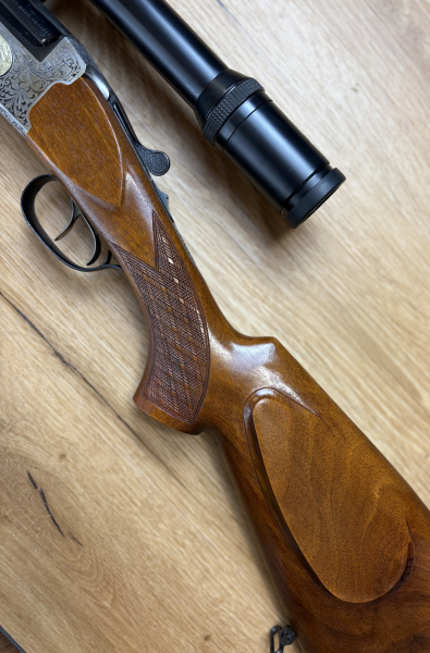 Bockbüchsflinte Antonio Zoli Kal. .222rem + 16/70 inkl. Zielfernohr Kahles Helia L 3-12x56 – Bild 6