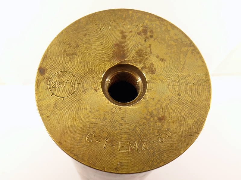 47 mm (4,7 cm) – 3-Pfund-Patronenhülse für niederländische Salutpatronen – Bild 3