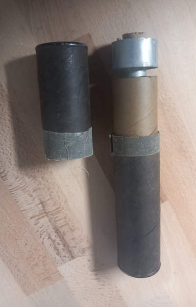 Orig. US Gewehrleuchtgranate WP mit Container, WW2, 1944,Top ZUSTAND, Deko, US Army, WK2 – obrázek 4