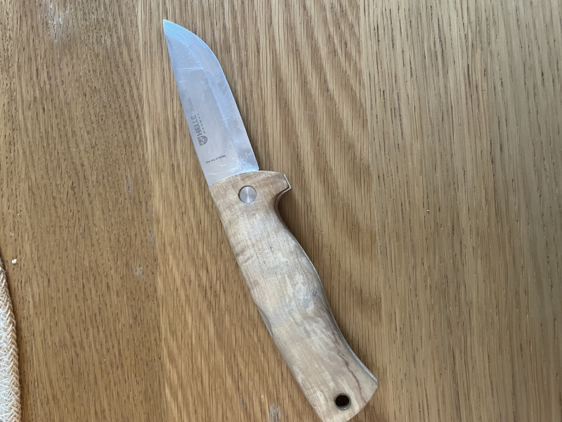 Helle Dokka Taschenmesser mit Lederscheide – Bild 2