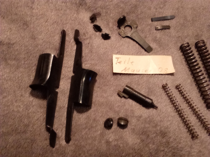 Mauser 08, Ersatzteile, Konvolut – Bild 2
