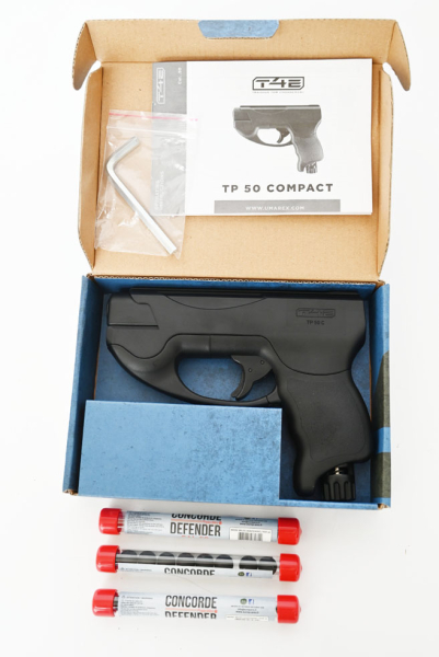 Mehrschüssige CO2 Pistole T4E TP 50 Compact, Kaliber .50 Defense Training Marker,F-Zeichen,26 Kugeln – Bild 5
