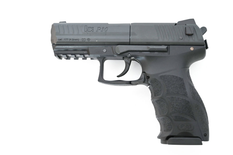 Mehrschüssige CO2 Luftpistole Umarex Heckler & Koch P 30, Kaliber 4,5 mm, (.177), Koffer, F-Zeichen – Bild 2
