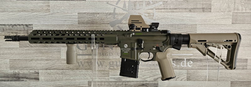Neuware vom Fachhandel - Schmeisser AR15 M4FL 14,5" OD Green Sondermodell MAGPUL .223Rem mit Optik – Bild 2