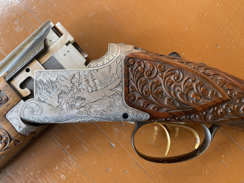 Browning FN Herstal B25 B2G 12/70 Fischbauchschaft Doppelabzug – Bild 3