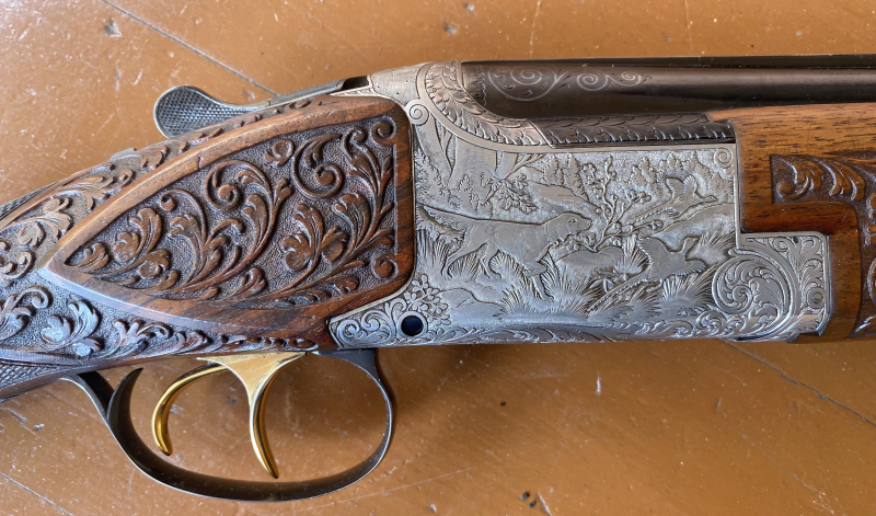 Browning FN Herstal B25 B2G 12/70 Fischbauchschaft Doppelabzug – Bild 4