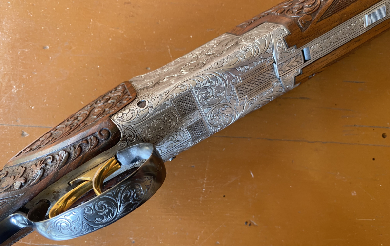 Browning FN Herstal B25 B2G 12/70 Fischbauchschaft Doppelabzug – Bild 5