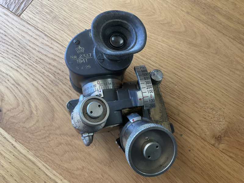 Optisches Gerät mit Strichplatte 5x25 (Dachbodenfund) – kuva 3