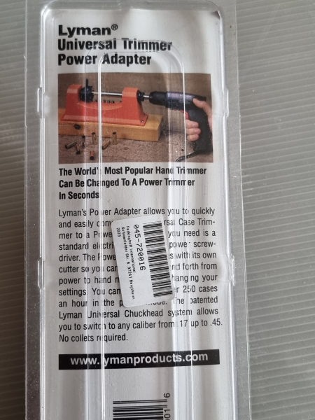 Lyman Trimmer Power Adapte – billede 2