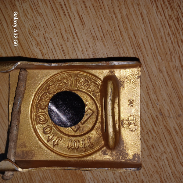 Original Koppelschloss Wasserschutzpolizei Gold – Bild 2