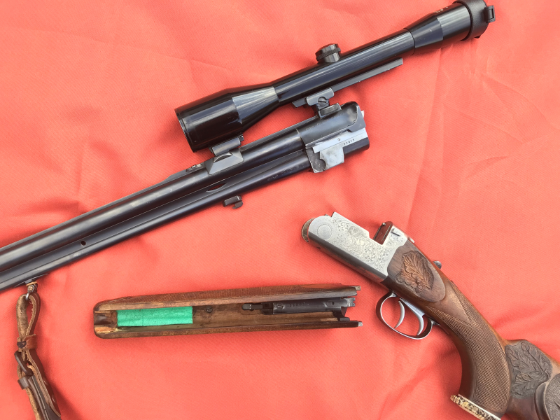 Antonio Zoli Bockbüchsflinte / BBF im Kal. 7x65r und 12/70 ,ESL .22wmr mit S&B 6x42 Abs. 1 – Bild 4