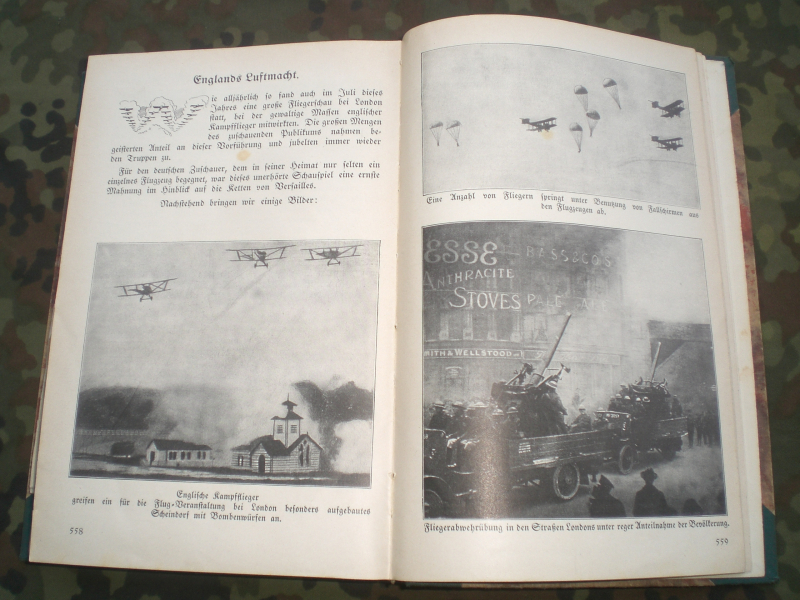 Antiquarisches Buch: Kriegskunst in Wort und Bild 1927 – Bild 2