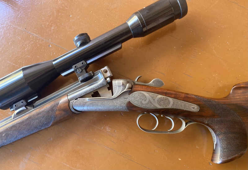 wie neu: Ischler Stutzen Seitenschloß Hahn Kipplaufstutzen Otto Baier Linden 6,5x57R Zeiss – Bild 3