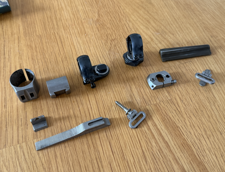 Mauser 98 - KONVOLUT an Ersatzteilen (seitliche flache Schlösschensicherung etc.) – Bild 3