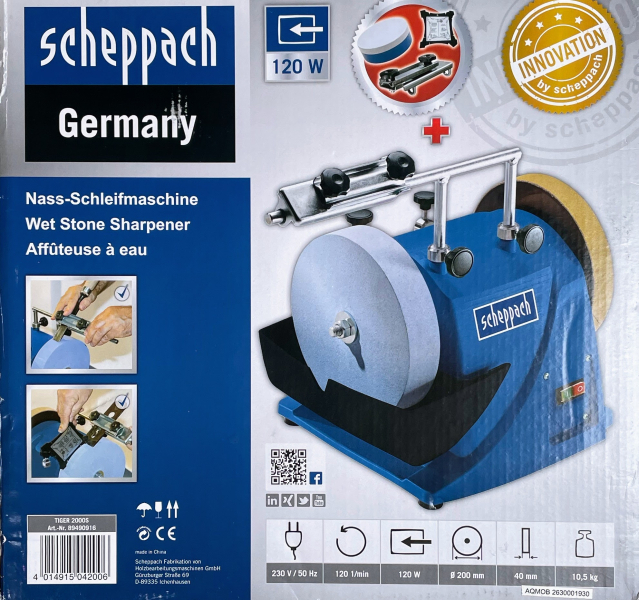 Nass-Schleifmaschine Scheppach Tiger 2000S – Bild 2
