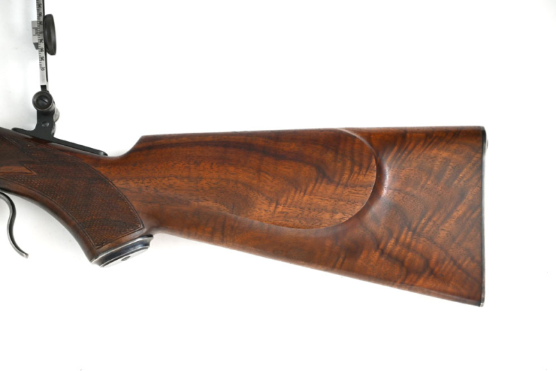 Einzelladerbüchse Browning Modell 1885, Kaliber .45-90 Black Powder Only, Spindeldiopter, Korntunnel – Bild 4