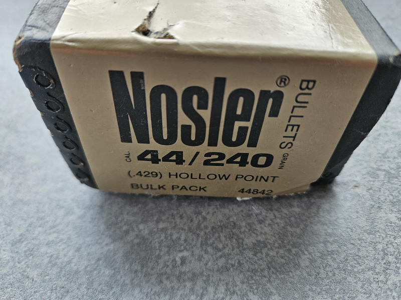 250 Geschosse Nosler Jacketed Handgun Hollow Point (JHP), Diameter .429 (.44), Geschossgewicht 240 – Bild 2