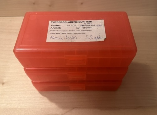 3 x Munitionsbox .45Auto / 10mmAuto für 50 Patronen – Bild 2