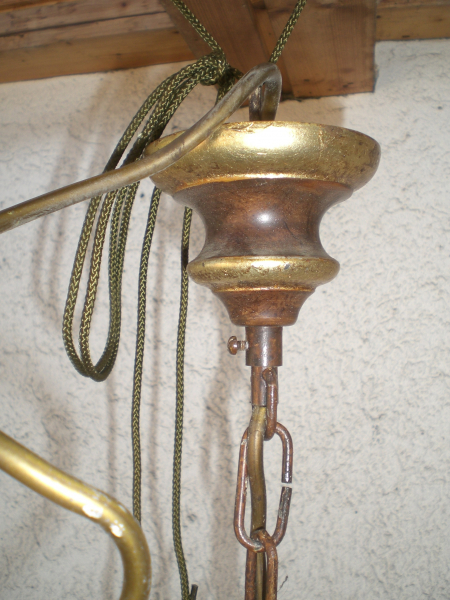 Geschnitzte prunkvolle Deckenlampe Barocker Stil – zdjęcie 3