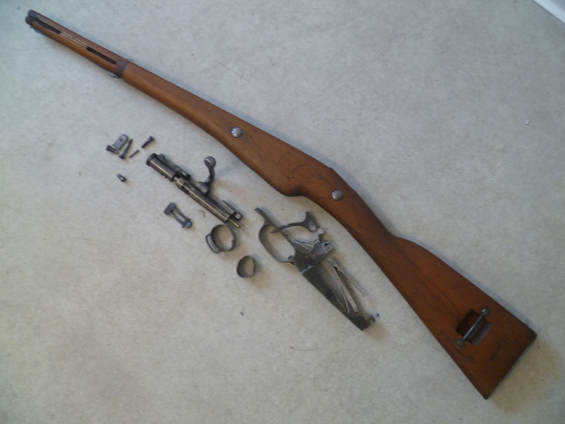 Ersatzteile und Schaft Berthier Karabiner St. Etienne M Le. 1890 – Bild 2