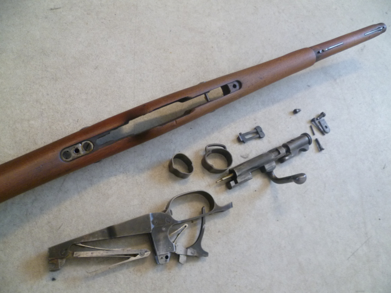 Ersatzteile und Schaft Berthier Karabiner St. Etienne M Le. 1890 – Bild 5
