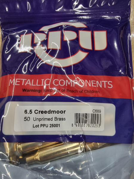 6,5 Creedmoor Boxer Hülsen PPU 50 Stk. C-689# SSZ Berka – Bild 1