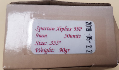 50 Stk. 9mm/90grs Spartan XIPHOS HP Verteidigungsgeschoss # SSZ Berka – Bild 2