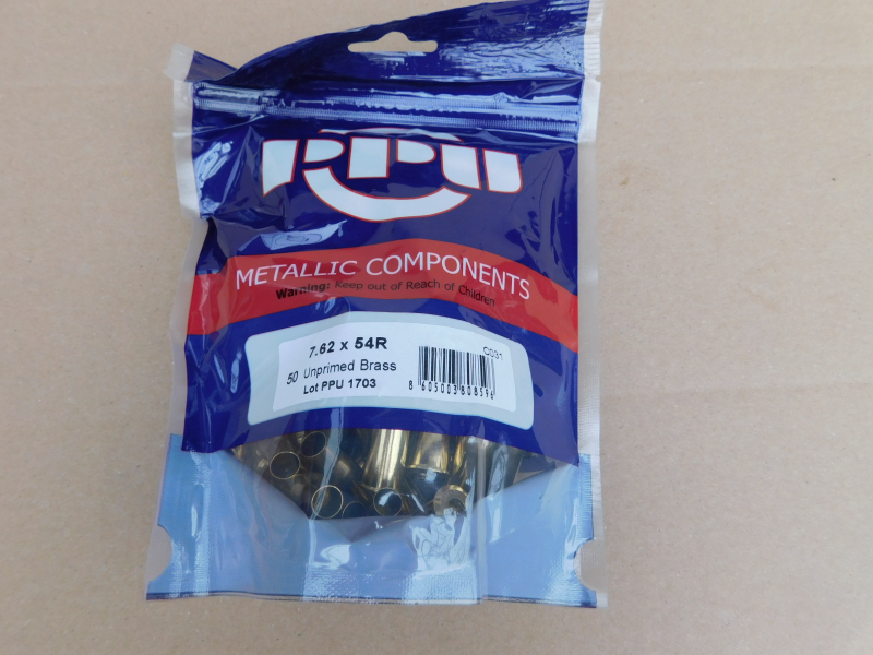 7,62x54R Boxer-Hülsen PPU 50 stk C-031# SSZ Berka – Bild 1