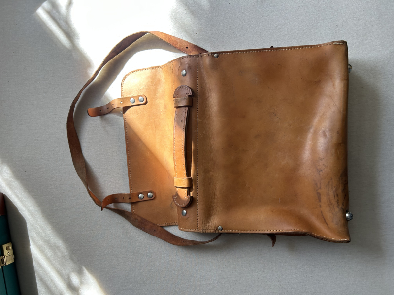 Vintage Aktentasche aus Leder – Echtleder 40cm – Bild 3