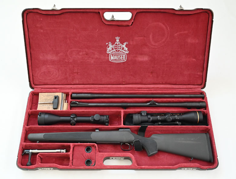 Repetierbüchse Mauser 03, Kaliber .458Lott, Wechsellauf .300WinchesterMagnum,ZF Leupold VX III – Bild 6