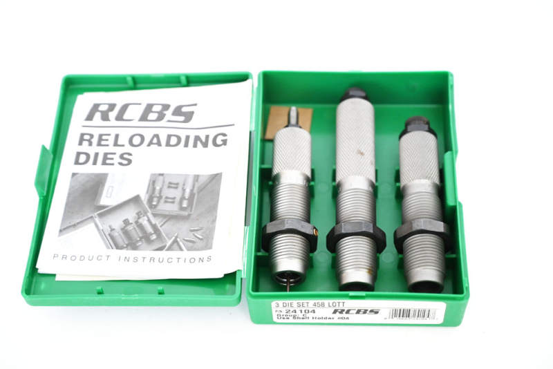 Wiederladekonvolut Kaliber .458Lott, RCBS Matrizensatz, 50 Hornady Hülsen, 49 Hornady Geschosse – Bild 2
