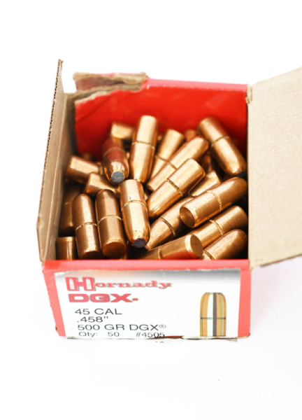 Wiederladekonvolut Kaliber .458Lott, RCBS Matrizensatz, 50 Hornady Hülsen, 49 Hornady Geschosse – Bild 4