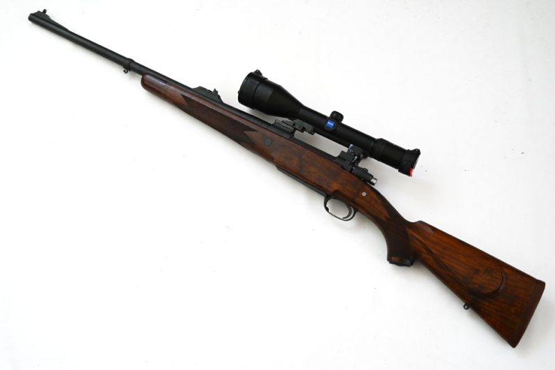 Repetierbüchse Heym, Kaliber .375Holland&HollandMagnum, ZF Zeiss Diavari VM 3-12x56 T*, 1991 – Bild 2