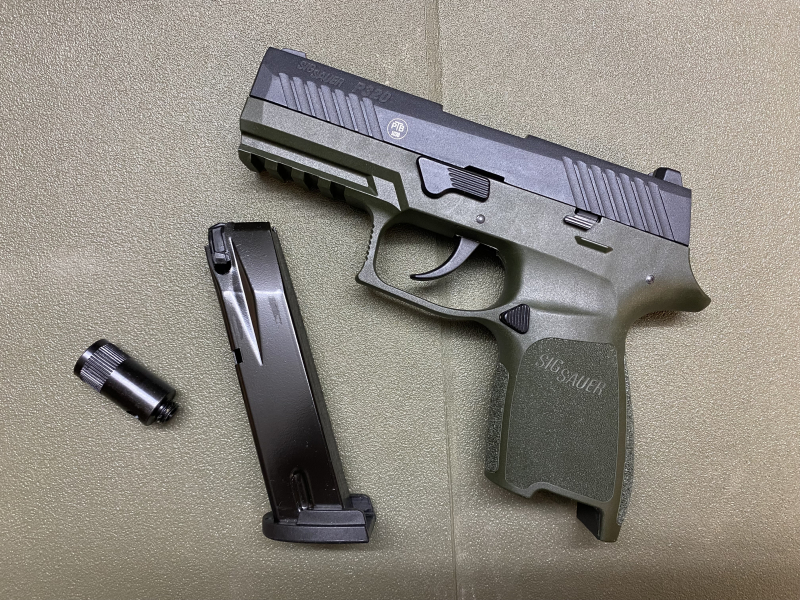 SIG SAUER P320 9mm P.A.K. OD GREEN – obrázek 4