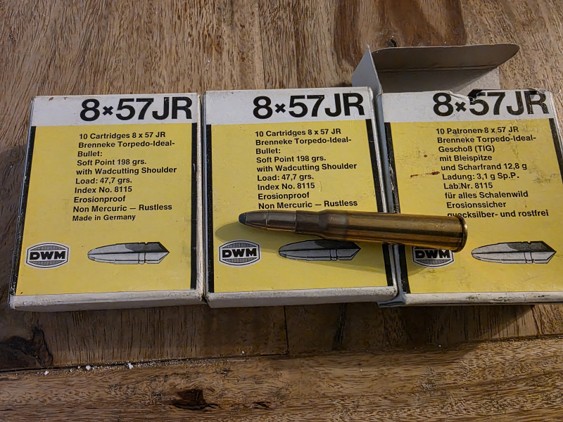 8x57IR DWM TIG Patronen, 12,8g 26 Stück. – billede 2