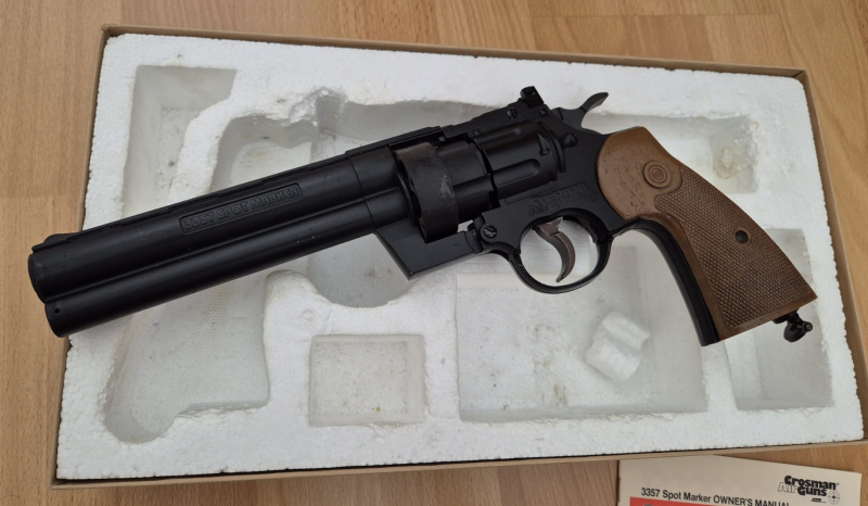 Crosman Spot Marker 3357 CO2-Revolver Kaliber .50 - Selten! – Bild 3