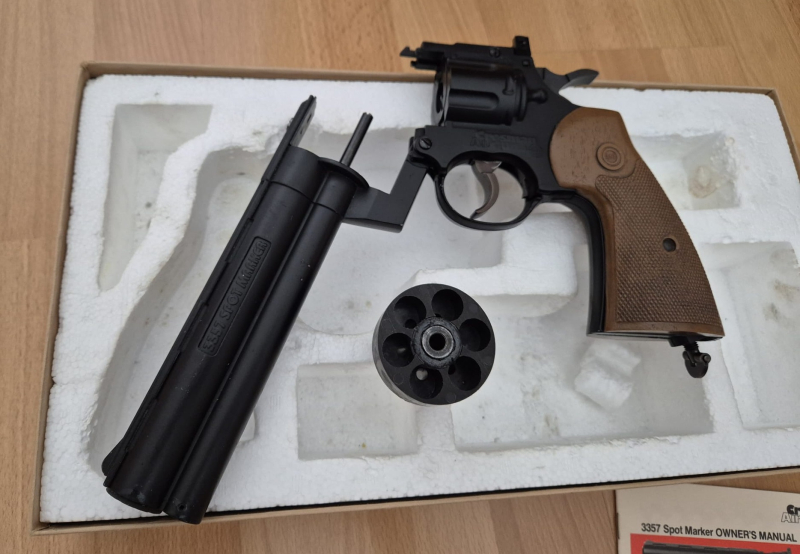 Crosman Spot Marker 3357 CO2-Revolver Kaliber .50 - Selten! – Bild 2