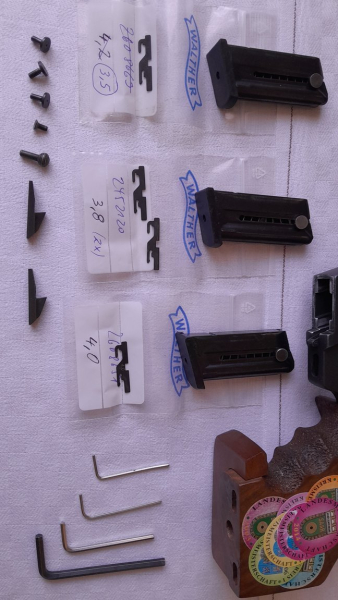 Sportpistole Walther GSP mit Laufgewicht und Klappkorn Kaliber .22 LR – Bild 2