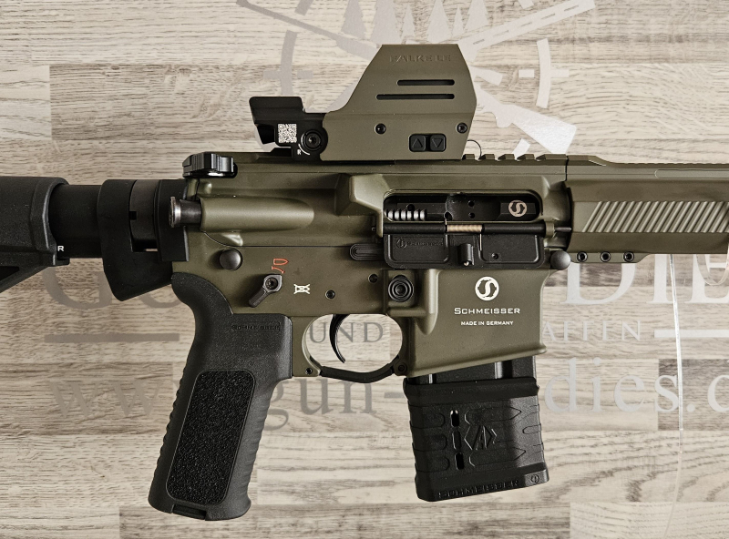 Neuware - Schmeisser AR15 M4FL Sport OD Green 14,5" .223Rem. mit Zieloptik - versandkostenfrei ! – Bild 4