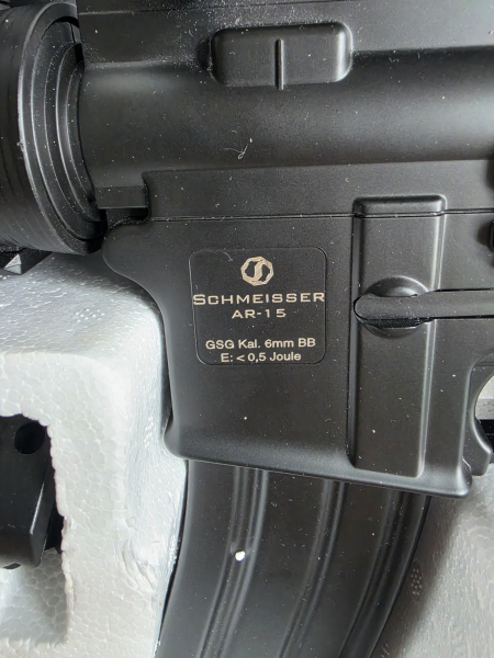 GSG - Airsoft Schmeisser AR-15 AEG 0.5 J 6 mm Druckluftgewehr – Bild 2