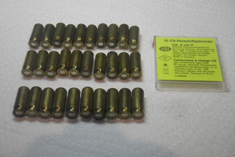 30 alte Wadie CS Gas Patronen 8mm mit 600 Bar ! – Bild 3