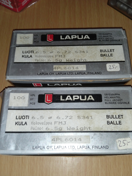 Lapua 6,5mm FMJ 6,5g 2x 100 Geschosse – billede 1