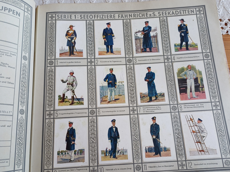 Cigarettenbilderalbum "Kaiserliche Marine und Schutztruppen", Original, 100% vollständig, Bestzustan – Bild 3