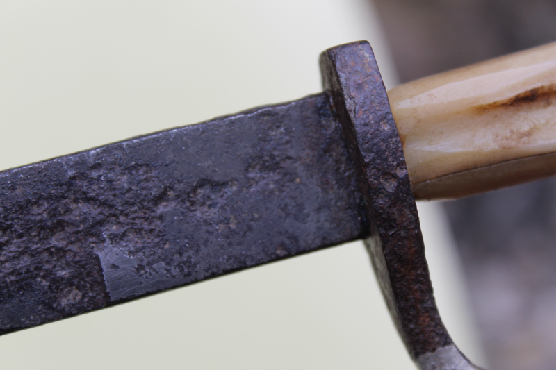 GRABENDOLCH ??HIRSCHFÄNGER ?? MESSER mit BEINGRIFF URALT HANDARBEIT SELTEN – Bild 5